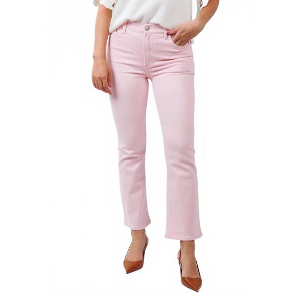 NEW PISTOLA lennon high rise crop bootcut jeans in blush